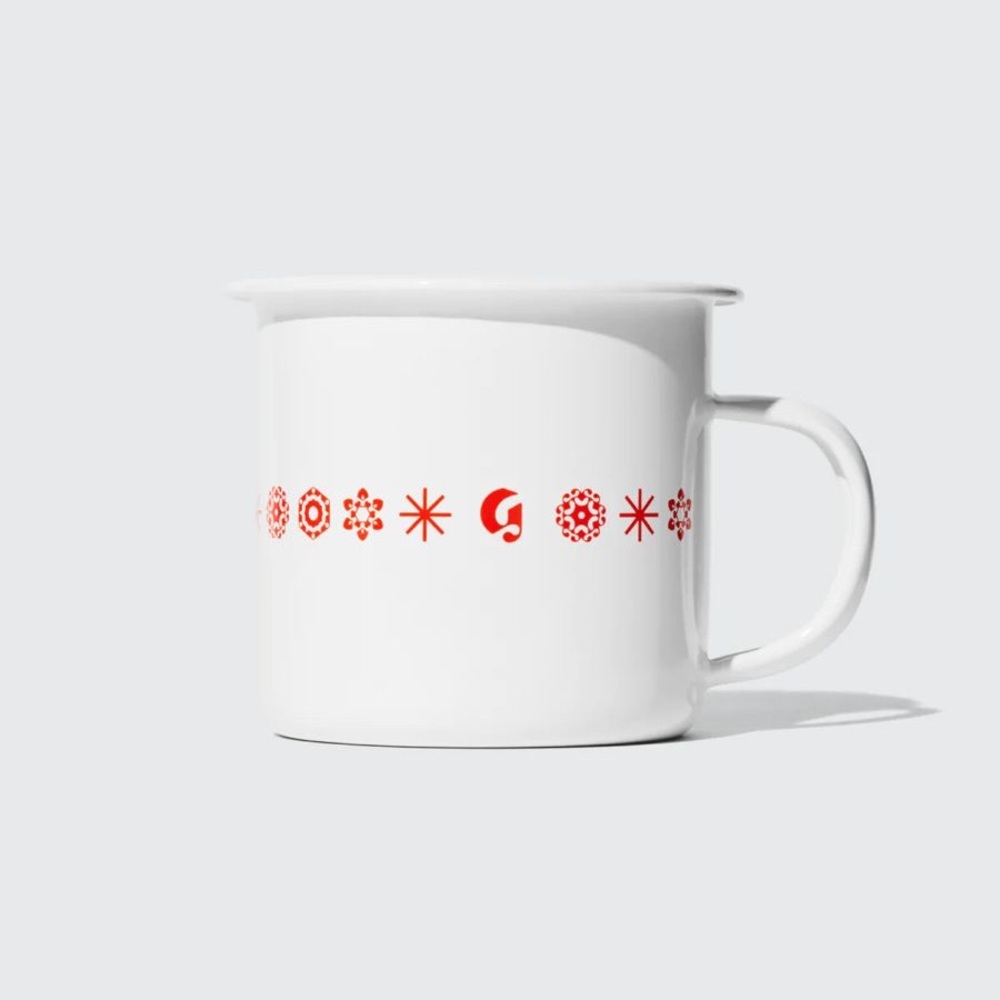 Glossier camping mug